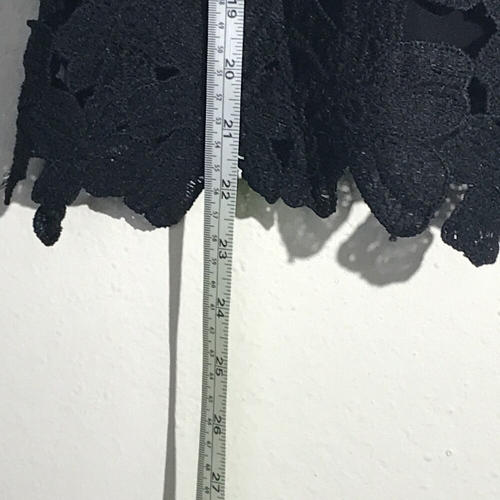 Purple Snow Black Lace Overlay Blouse Medium - Picture 3 of 11